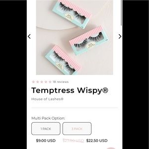 House of Lashes Temptress Wispy X3